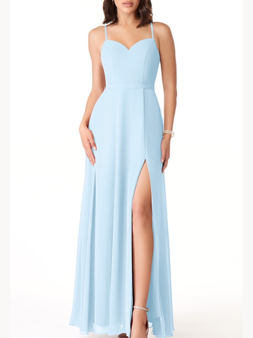 Azazie Mandy Bridesmaid Dress in Sky Blue